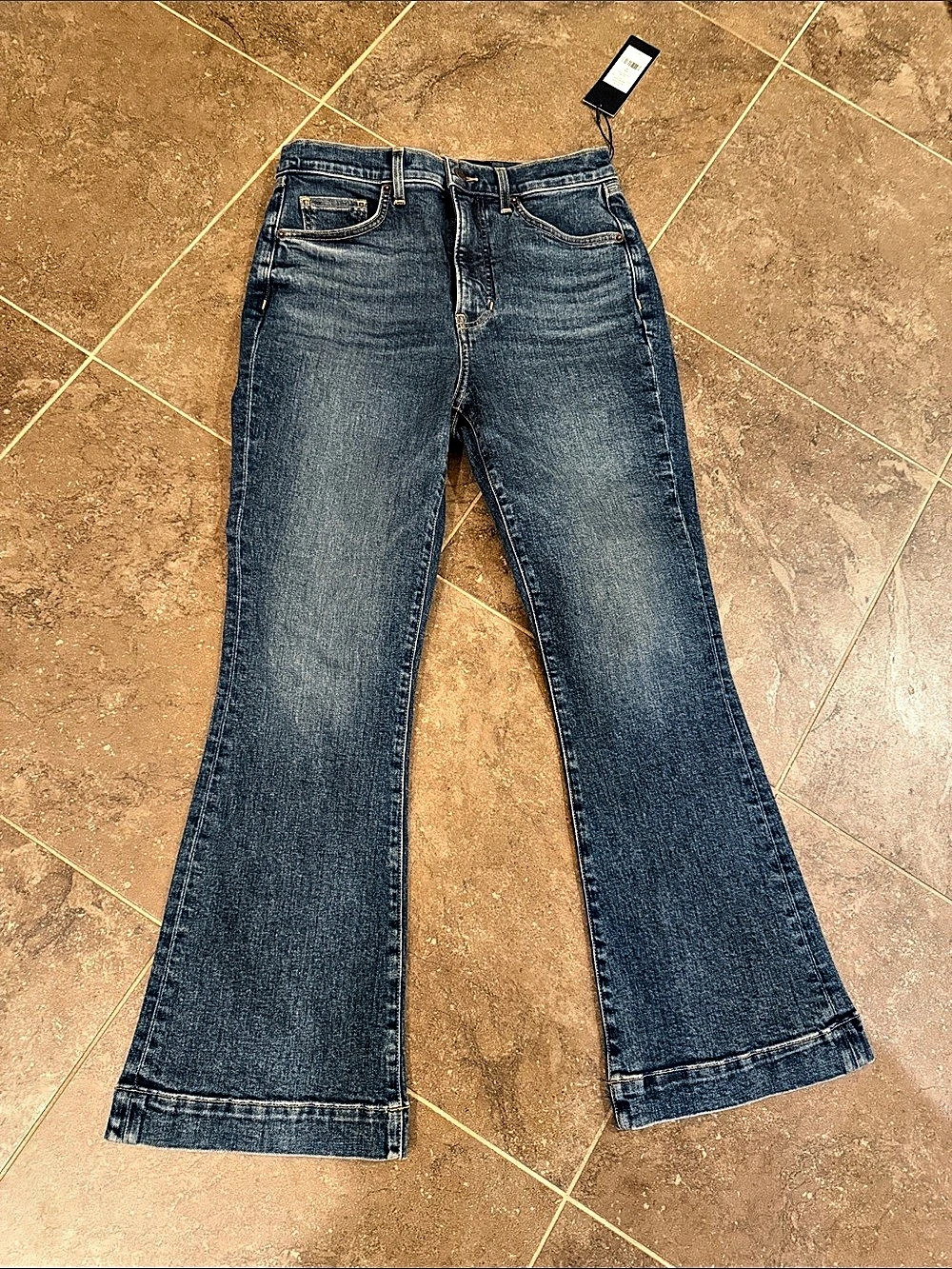 Veronica Beard Carson Ankle Flare High Rise Flare Jeans in Blue size 29 NWT